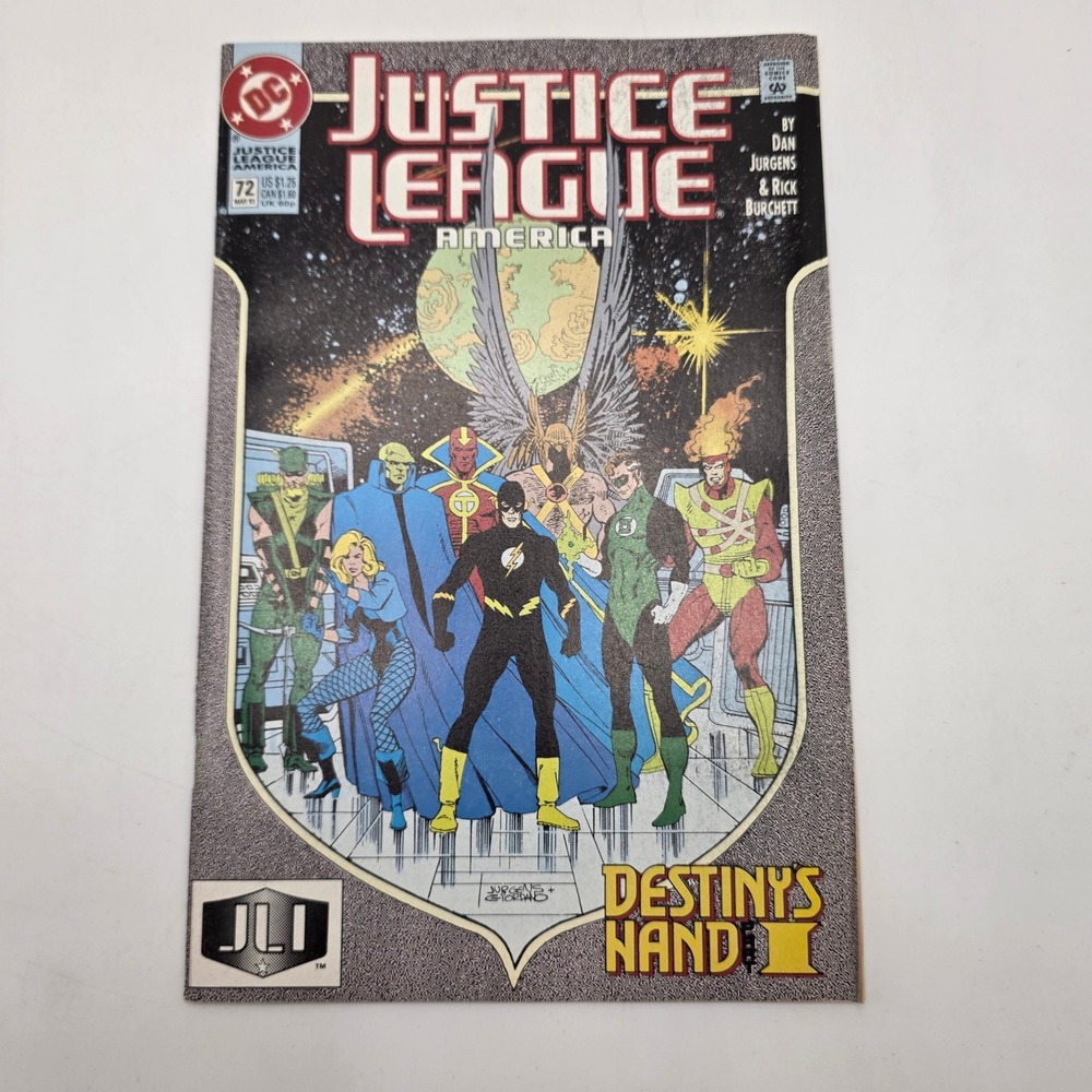 DC Justice League America 72 Destiny's Hand II Dan Jurgens Flash 1993 Copper Age